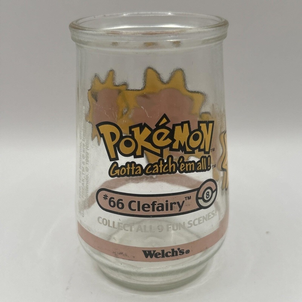Welch's Pokémon Jar Clefairy Misprint #66 (Should Be #35) – 1999 – Rare